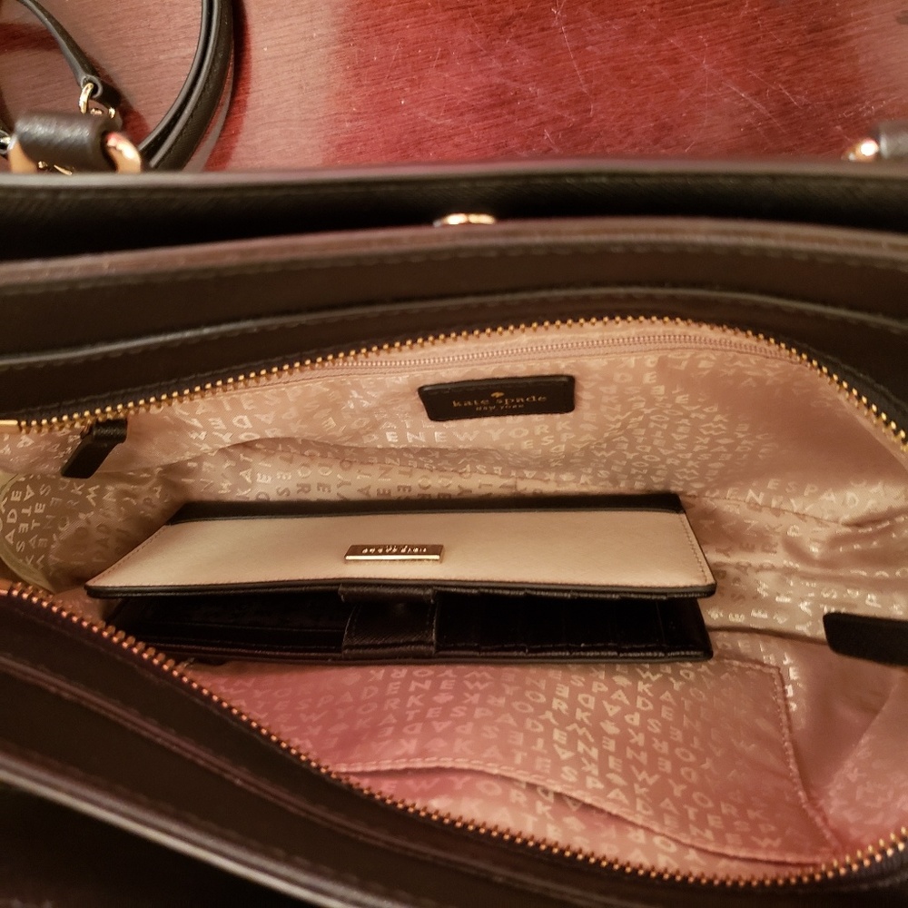 ☀Kate Spade Satchel/Crossbody with Matching Wallet - Picture 7 of 7